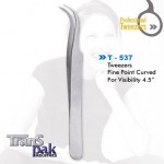 Professional Tweezers Fine point Curved 